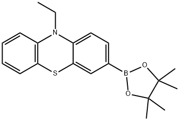 10-ETHYL-3-(4,4,5,5-TETRAMETHYL-1,3,2-DIOXABOROLAN-2-YL)-10H-PHENOTHIAZINE,1391138-78-5,结构式