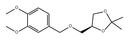 1,3-Dioxolane, 4-[[(3,4-dimethoxyphenyl)methoxy]methyl]-2,2-dimethyl-, (S)- (9CI) Structure