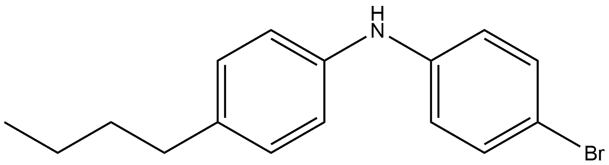 4-Bromo-N-(4-butylphenyl)benzenamine Structure