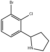 2-(3-bromo-2-chlorophenyl)pyrrolidine Structure