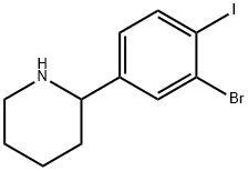 2-(3-bromo-4-iodophenyl)piperidine,1391301-75-9,结构式