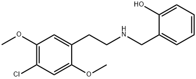 Phenol, 2-[[[2-(4-chloro-2,5-dimethoxyphenyl)ethyl]amino]methyl]- 结构式