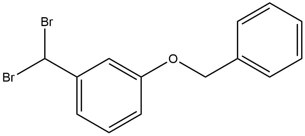 1-(Dibromomethyl)-3-(phenylmethoxy)benzene Structure