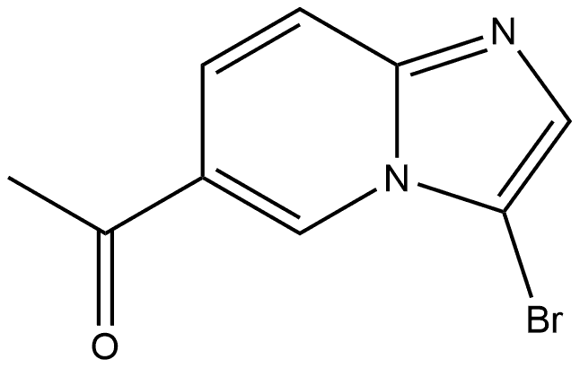 1-(3-bromoimidazo[1,2-a]pyridin-6-yl)ethanone Structure