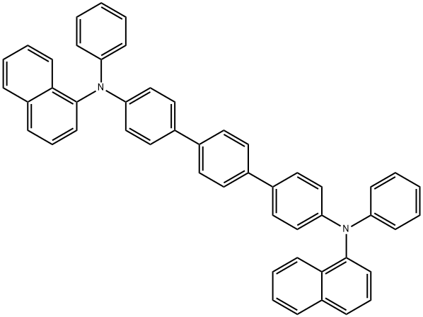 N4,N4''-DI(NAPHTHALEN-1-YL)-N4,N4''-DIPHENYL-[1,1':4',1''-TERPHENYL]-4,4''-DIAMINE,139255-16-6,结构式