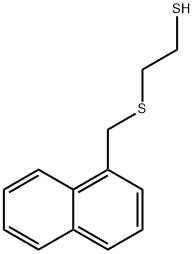 Ethanethiol, 2-[(1-naphthalenylmethyl)thio]- 化学構造式