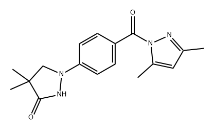 139307-57-6 1-[4-(3,5-二甲基吡唑-1-羰基)苯基]-4,4-二甲基吡唑烷-3-酮
