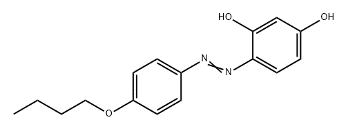 1,3-Benzenediol, 4-[2-(4-butoxyphenyl)diazenyl]- Structure