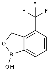 2,1-Benzoxaborole, 1,3-dihydro-1-hydroxy-4-(trifluoromethyl)- Struktur