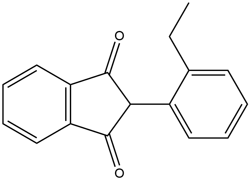 2-(2-Ethylphenyl)-1H-indene-1,3(2H)-dione Structure