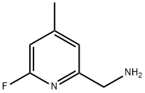 2-Pyridinemethanamine, 6-fluoro-4-methyl- 化学構造式