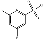 4-Fluoro-2-iodopyridine-6-sulfonyl chloride Struktur