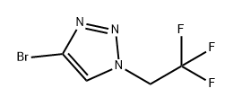 1H-1,2,3-Triazole, 4-bromo-1-(2,2,2-trifluoroethyl)- Struktur