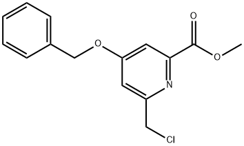 2-Pyridinecarboxylic acid, 6-(chloromethyl)-4-(phenylmethoxy)-, methyl ester|4-(苄氧基)-6-(氯甲基)吡啶-2-甲酸甲酯