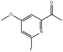 1-(6-氟-4-甲氧基吡啶-2-基)乙酮, 1393544-59-6, 结构式