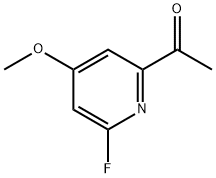 1-(6-FLUORO-4-METHOXYPYRIDIN-2-YL)ETHANONE Struktur