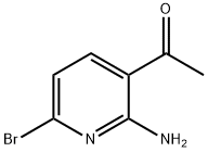 1-(2-Amino-6-bromopyridin-3-YL)ethanone 化学構造式