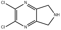 5H-Pyrrolo[3,4-b]pyrazine, 2,3-dichloro-6,7-dihydro- 化学構造式