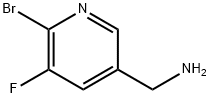 3-Pyridinemethanamine, 6-bromo-5-fluoro- Struktur