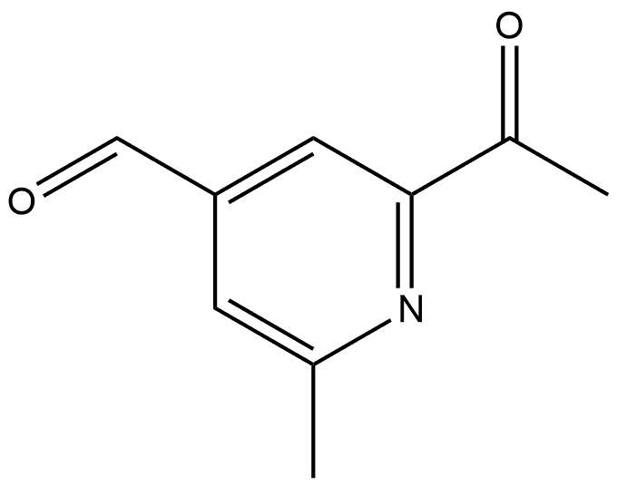 2-Acetyl-6-methyl-4-pyridinecarboxaldehyde Structure
