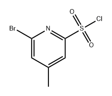 2-Pyridinesulfonyl chloride, 6-bromo-4-methyl- Struktur