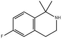 6-FLUORO-1,1-DIMETHYL-1,2,3,4-TETRAHYDROISOQUINOLINE Struktur