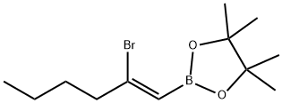 1,3,2-Dioxaborolane, 2-[(1Z)-2-bromo-1-hexen-1-yl]-4,4,5,5-tetramethyl-|(Z)-2-(2-溴己-1-烯-1-基)-4,4,5,5-四甲基-1,3,2-二氧硼杂环戊烷