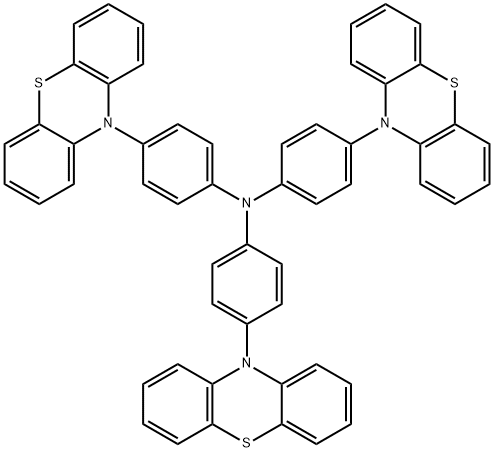 Benzenamine, 4-(10H-phenothiazin-10-yl)-N,N-bis[4-(10H-phenothiazin-10-yl)phenyl]- Structure