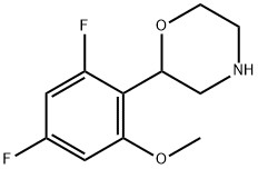 2-(2,4-difluoro-6-methoxyphenyl)morpholine Structure