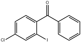 (4-氯-2-碘苯基)(苯基)甲酮 结构式