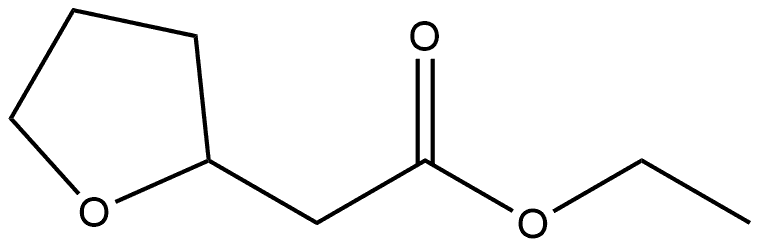 2-Furanacetic acid, tetrahydro-, ethyl ester, (+)- Structure
