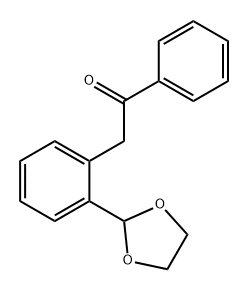 Ethanone, 2-[2-(1,3-dioxolan-2-yl)phenyl]-1-phenyl- Struktur