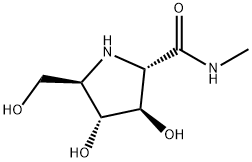 (2S,3R,4R,5R)-3,4-Dihydroxy-5-(hydroxymethyl)-N-methyl-2-pyrrolidine carboxamide,1394842-18-2,结构式