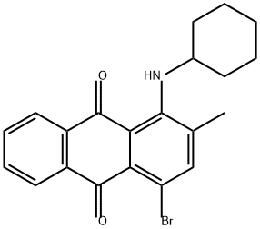 9,10-Anthracenedione, 4-bromo-1-(cyclohexylamino)-2-methyl- Structure