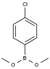 Boronic acid, B-(4-chlorophenyl)-, dimethyl ester Struktur