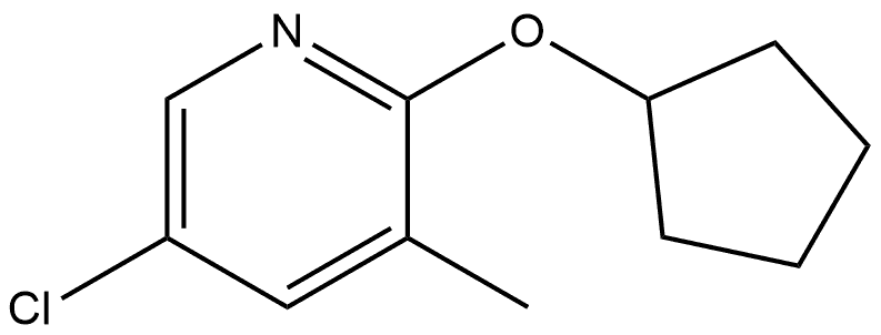 5-Chloro-2-(cyclopentyloxy)-3-methylpyridine|