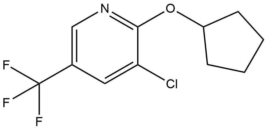 3-Chloro-2-(cyclopentyloxy)-5-(trifluoromethyl)pyridine|