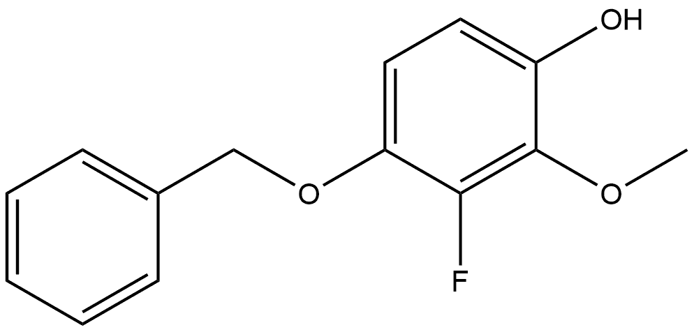 4-(benzyloxy)-3-fluoro-2-methoxyphenol Structure