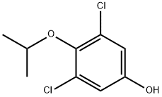3,5-Dichloro-4-(propan-2-yloxy)phenol 化学構造式