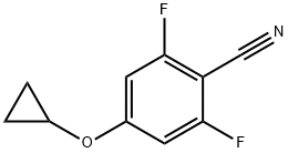 Benzonitrile, 4-(cyclopropyloxy)-2,6-difluoro-,1394945-61-9,结构式