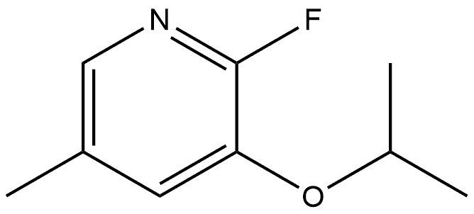 2-Fluoro-5-methyl-3-(1-methylethoxy)pyridine 结构式