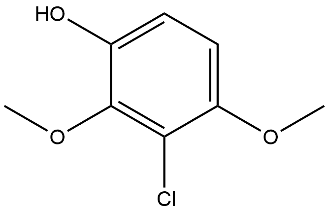 3-chloro-2,4-dimethoxyphenol Structure