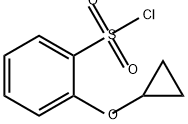 2-cyclopropoxybenzene-1-sulfonyl chloride 化学構造式
