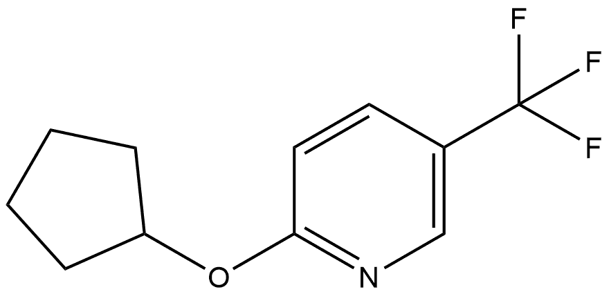 2-(Cyclopentyloxy)-5-(trifluoromethyl)pyridine Structure