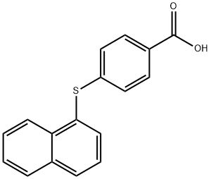 4-(Naphthalen-1-ylthio)benzoic acid Structure