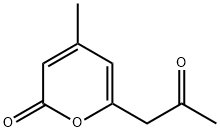 2H-Pyran-2-one, 4-methyl-6-(2-oxopropyl)- Struktur