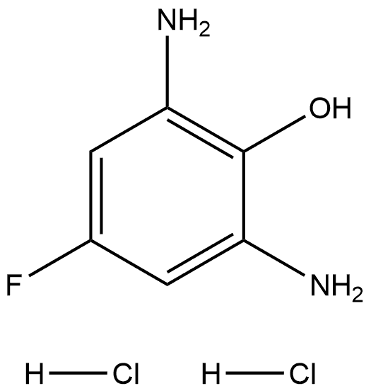 2,6-diamino-4-fluorophenol dihydrochloride Structure