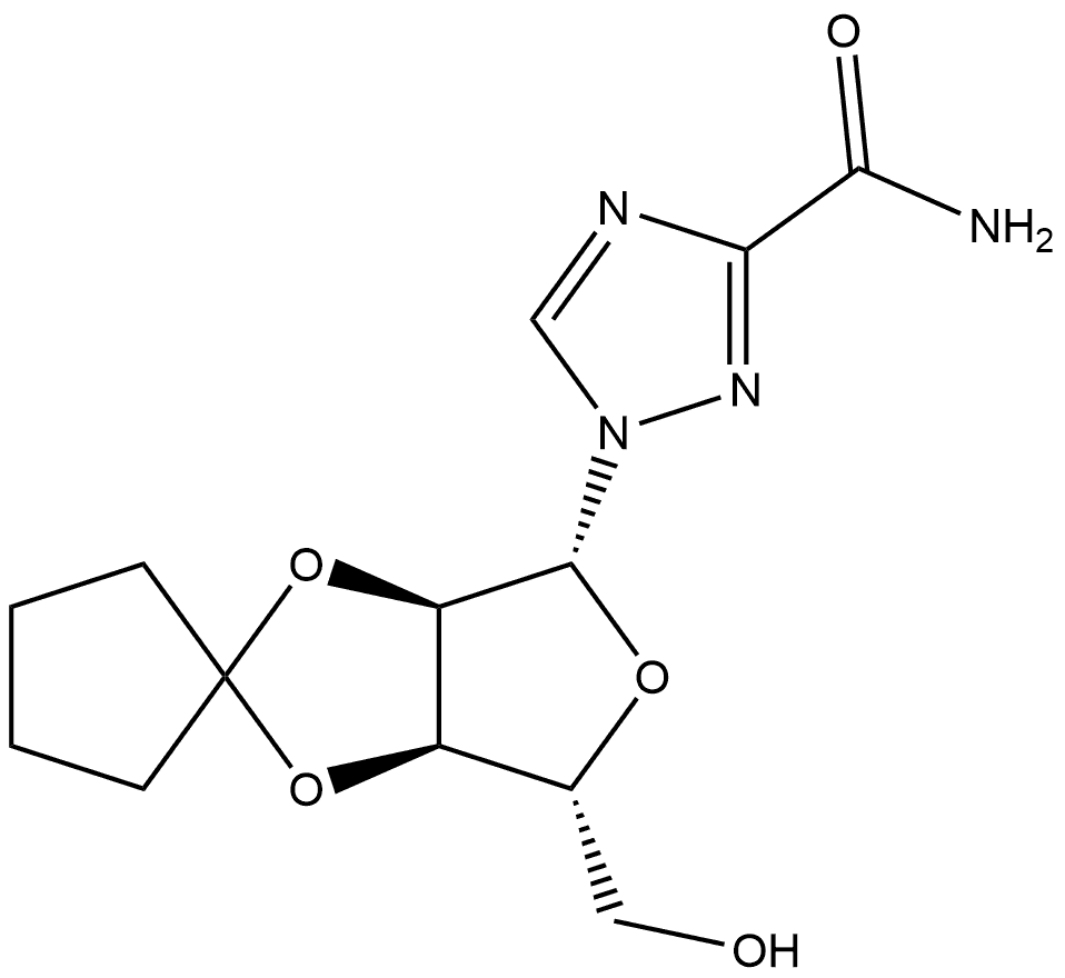 139620-91-0 1-((3a'R,4'R,6'R,6a'R)-4'-(hydroxymethyl)tetrahydrospiro[cyclopentane-1,2'-furo[3,4-d][1,3]dioxol]-6'-yl)-1H-1,2,4-triazole-3-carboxamide