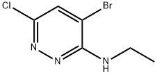 3-Pyridazinamine, 4-bromo-6-chloro-N-ethyl- Structure