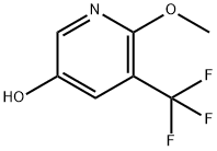 3-Pyridinol, 6-methoxy-5-(trifluoromethyl)- Structure